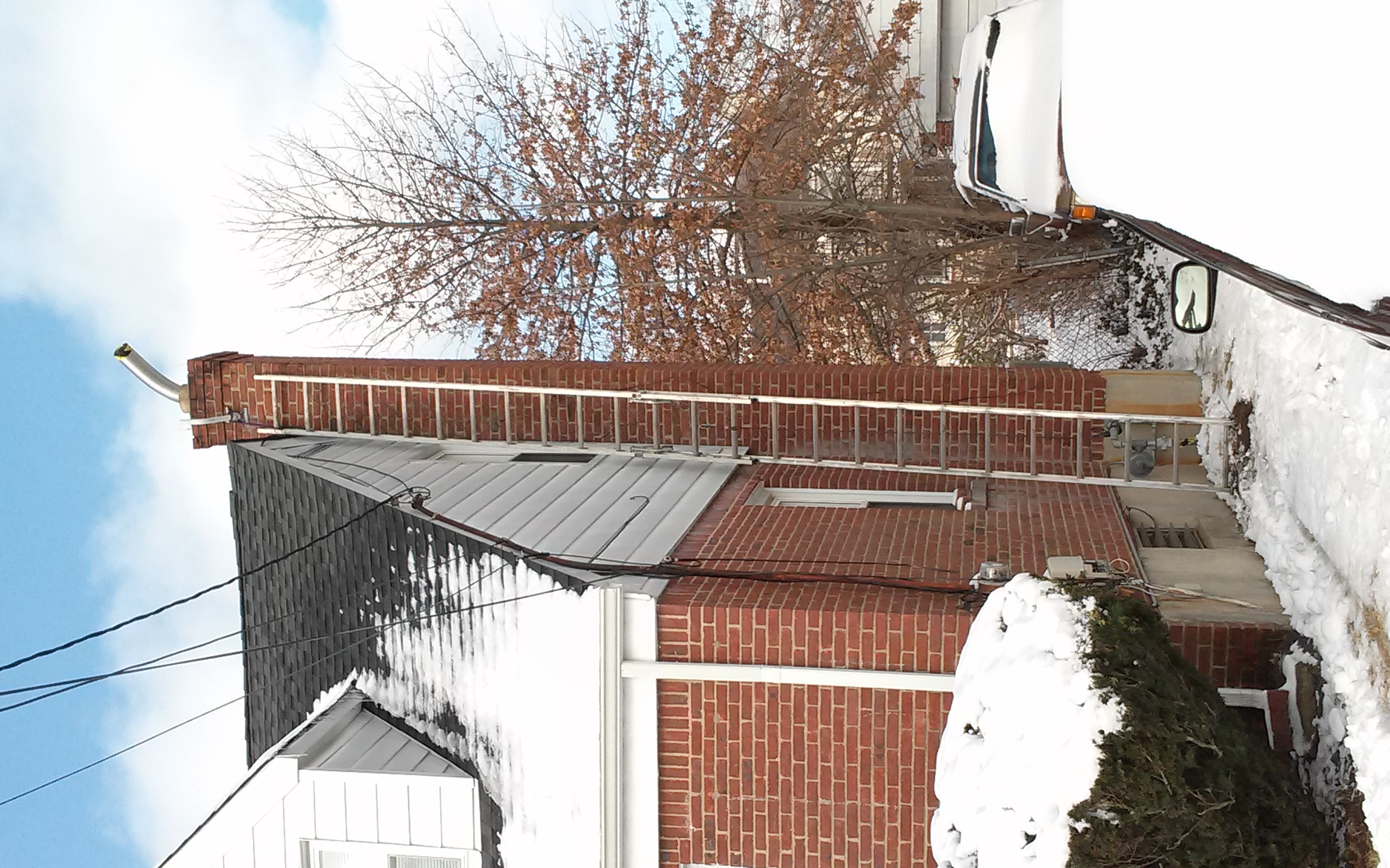 Stainless steel chimney liner installation in Manhasset, NY